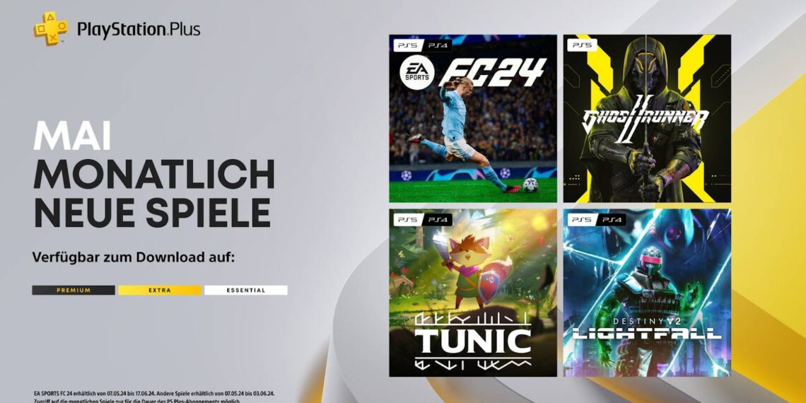 PlayStation Plus – Die monatlichen Titel im Mai für PS4 und PS5