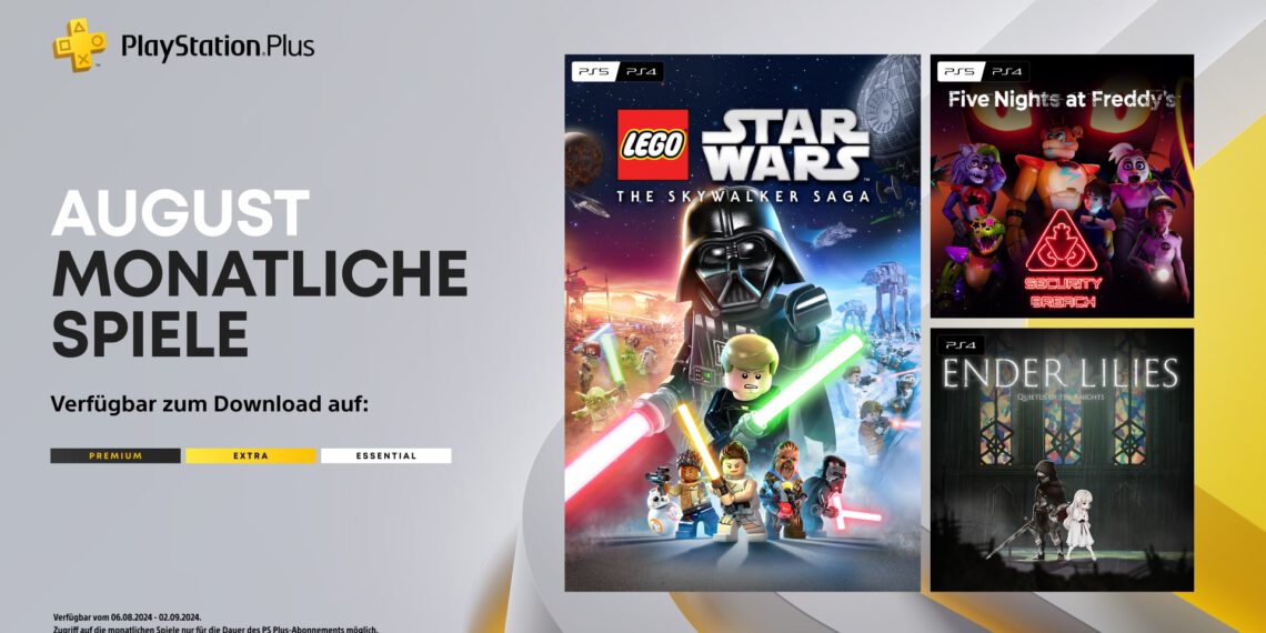PlayStation Plus – Die monatlichen Titel im August für PS4 und PS5