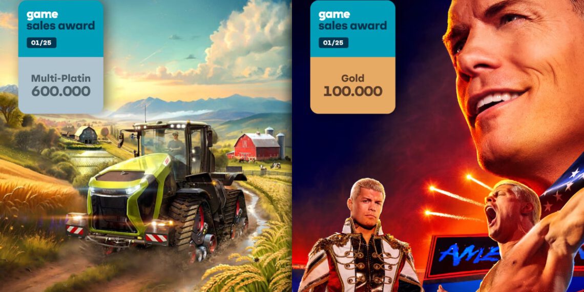 game – Die game Sales Awards im Januar 2025