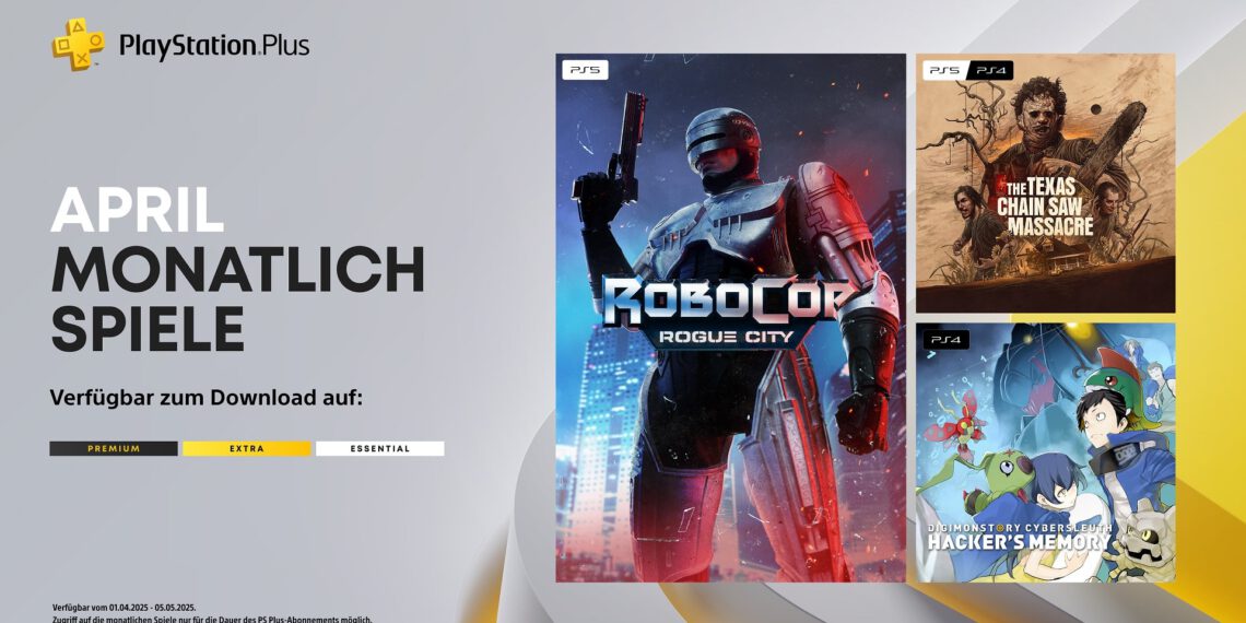 PlayStation Plus – Die monatlichen Titel im April für PS4 und PS5