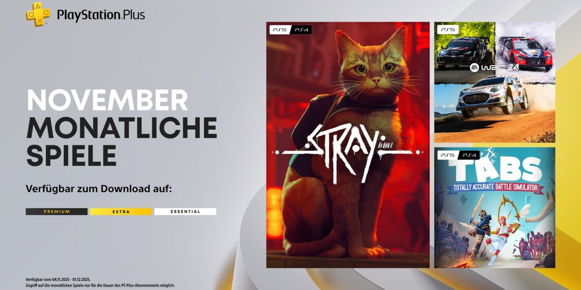 PlayStation Plus – Die monatlichen Titel im November für PS4 und PS5