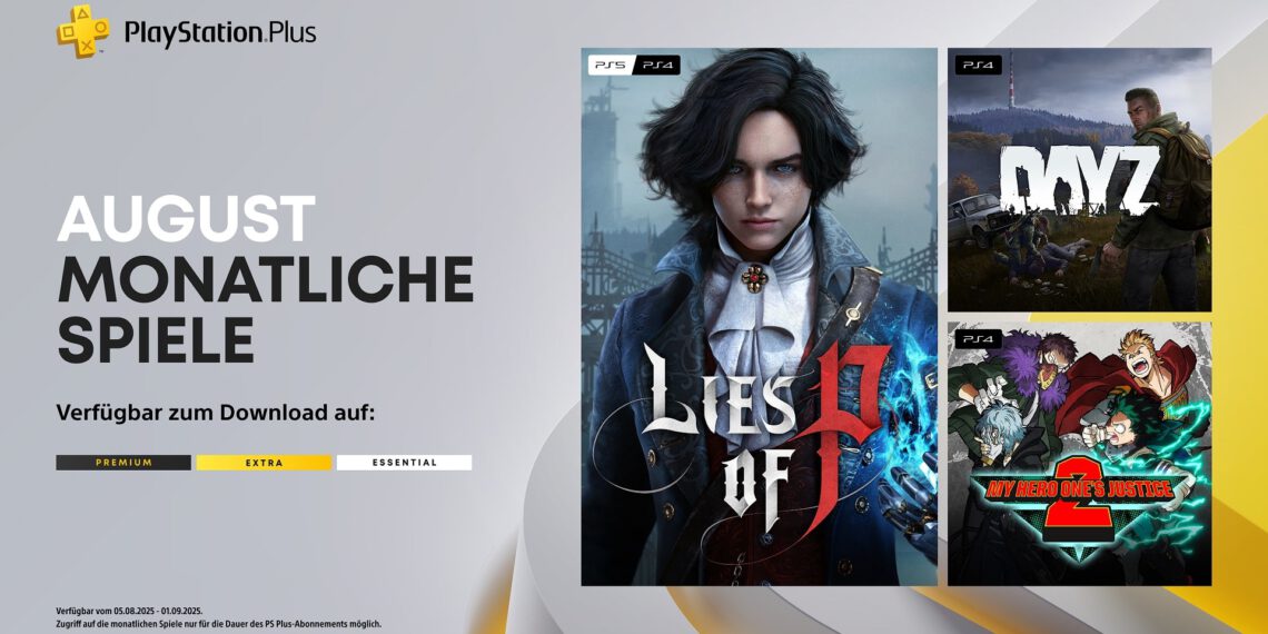 PlayStation Plus – Die monatlichen Titel im August für PS4 und PS5