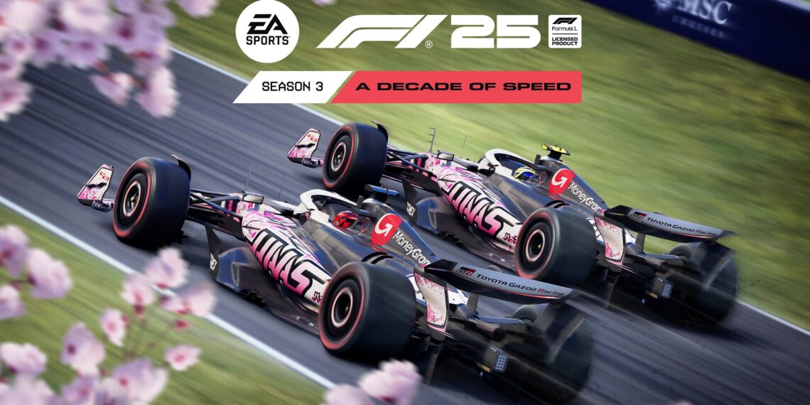 EA SPORTS F1 25 – Season 3 startet mit Haas-Jubiläum und F2 2025