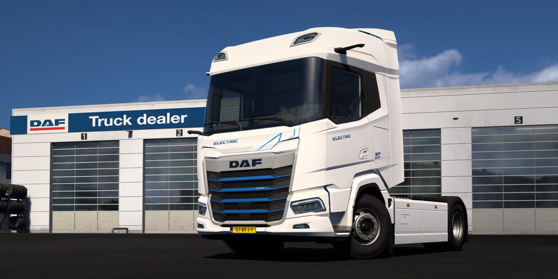 Euro Truck Simulator 2 – Neuer Elektro-Lkw DAF XF Electric bringt frischen Wind auf Europas Straßen