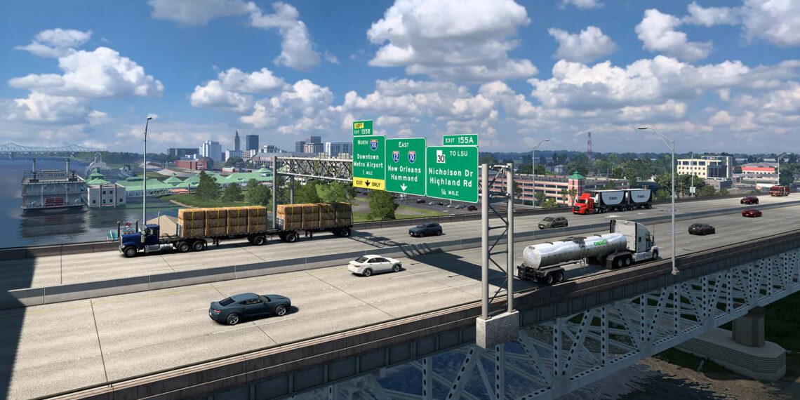 American Truck Simulator – New Orleans & Baton Rouge im Louisiana-DLC vorgestellt