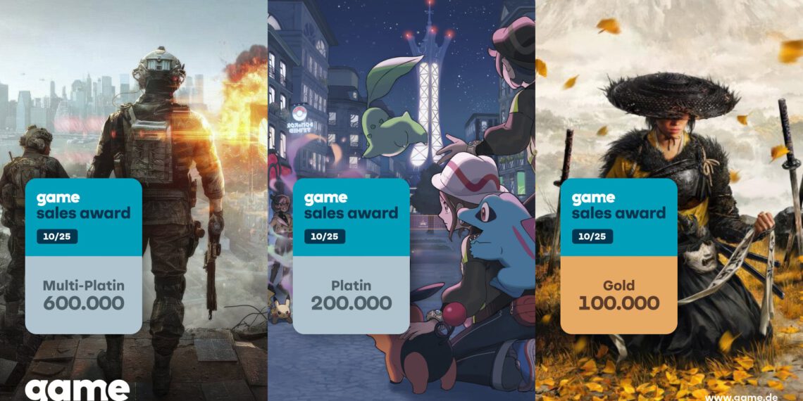 game – Die game Sales Awards im Oktober 2025