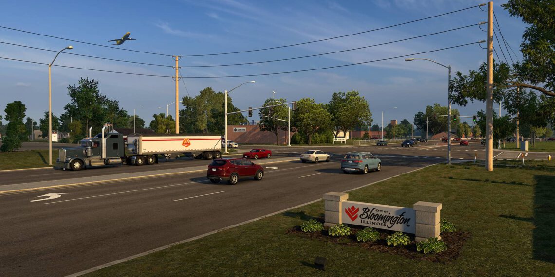 American Truck Simulator – SCS präsentiert Bloomington aus dem Illinois DLC