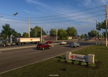 American Truck Simulator – SCS präsentiert Bloomington aus dem Illinois DLC