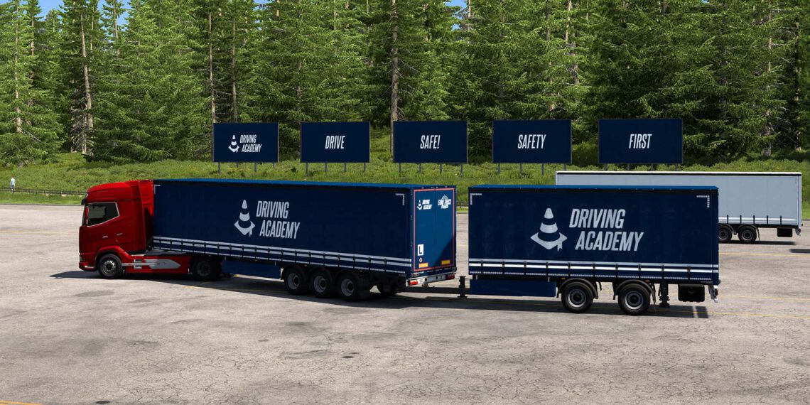 ETS2 & ATS – Driving Academy erhält Double-Trailer-Training mit Update 1.58