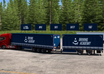 ETS2 & ATS – Driving Academy erhält Double-Trailer-Training mit Update 1.58