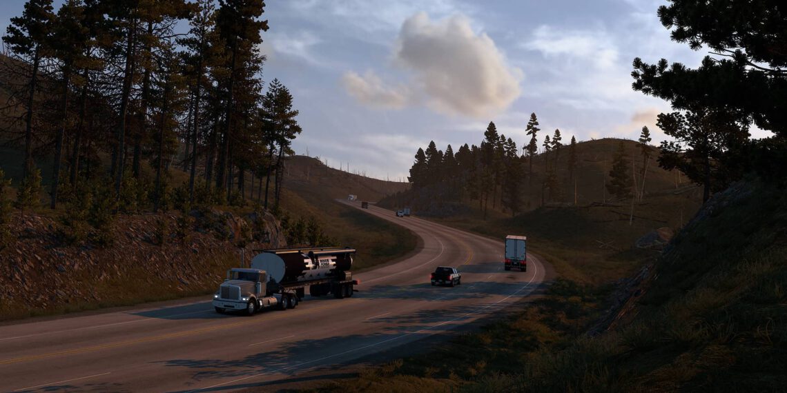American Truck Simulator – Ein Blick auf das Straßennetz von South Dakota