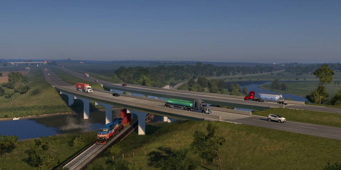 American Truck Simulator – Ein Blick auf das Straßennetz von South Dakota