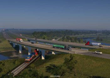 American Truck Simulator – Ein Blick auf das Straßennetz von South Dakota