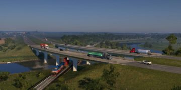 American Truck Simulator – Ein Blick auf das Straßennetz von South Dakota