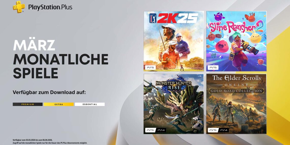 PlayStation Plus – Die monatlichen Titel im März 2026 für PS4 und PS5