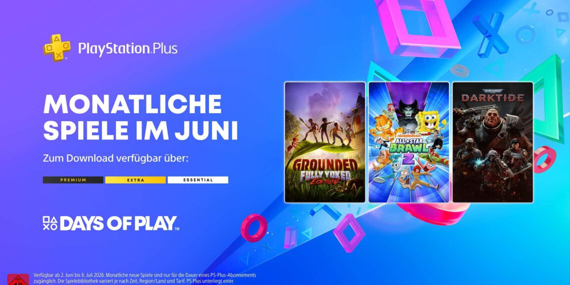 PlayStation Plus – Die monatlichen Titel im Juni 2026 für PS4 und PS5
