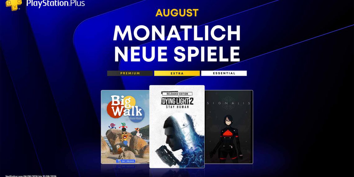 PlayStation Plus – Die monatlichen Titel im August 2026 für PS4 und PS5